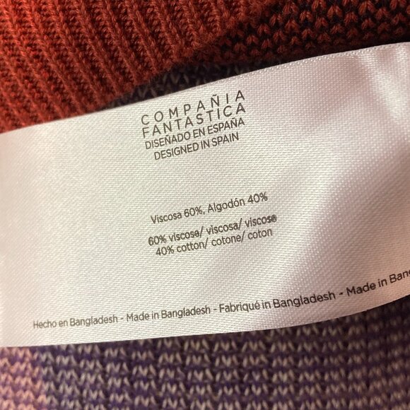 Compañia Fantastica ModCloth Burnt Orange Polka Dot Women's Sweater - Picture 6 of 6